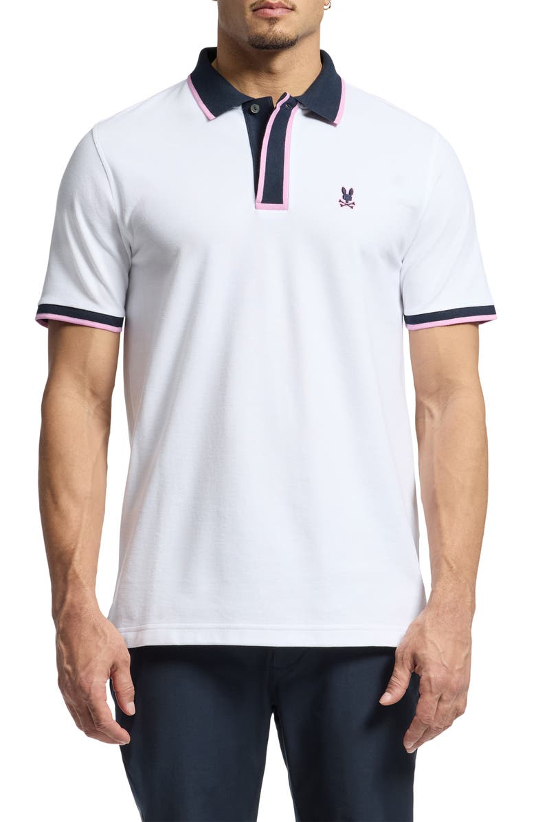 Psycho Bunny Rico Pima Cotton Piqué Polo, Main, color, 