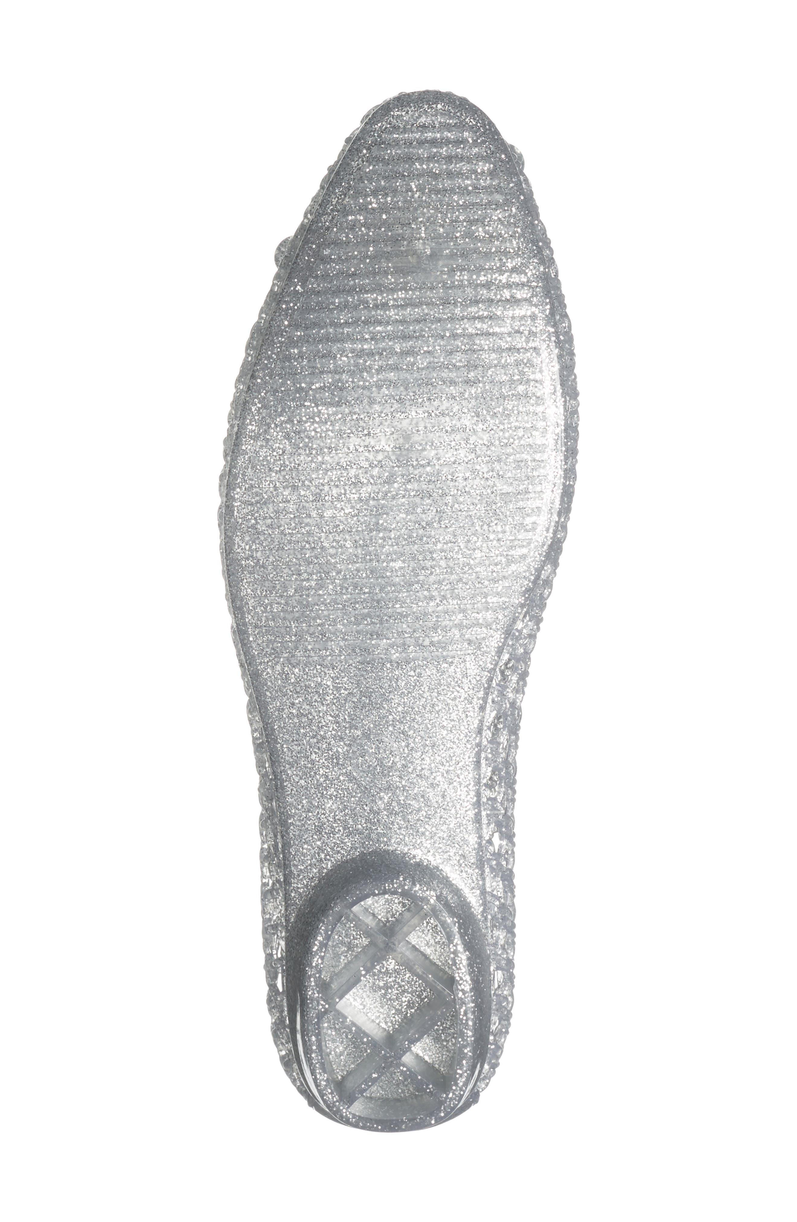 Jeffrey Campbell Kaiz Jelly Flat, Alternate, color, Silver Glitter Silver