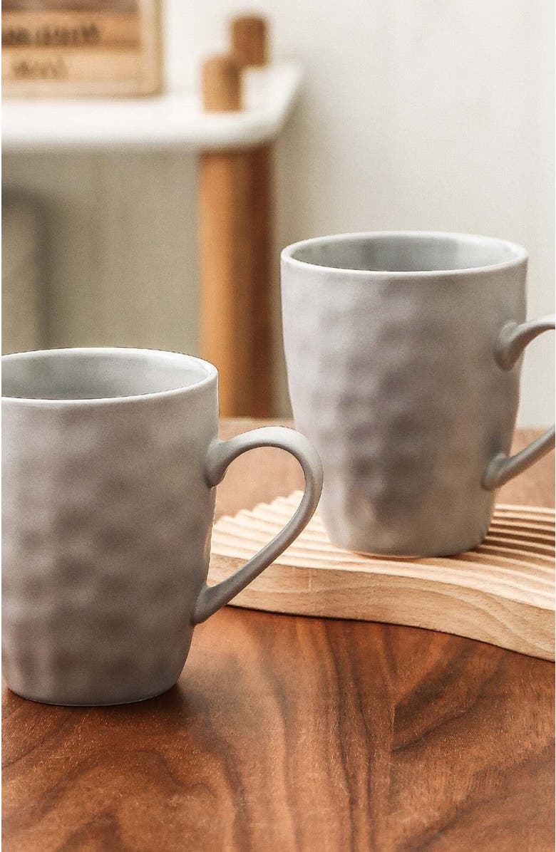 Stone Lain Clara Porcelain 16-Piece Dinnerware Set, Alternate, color, Gray