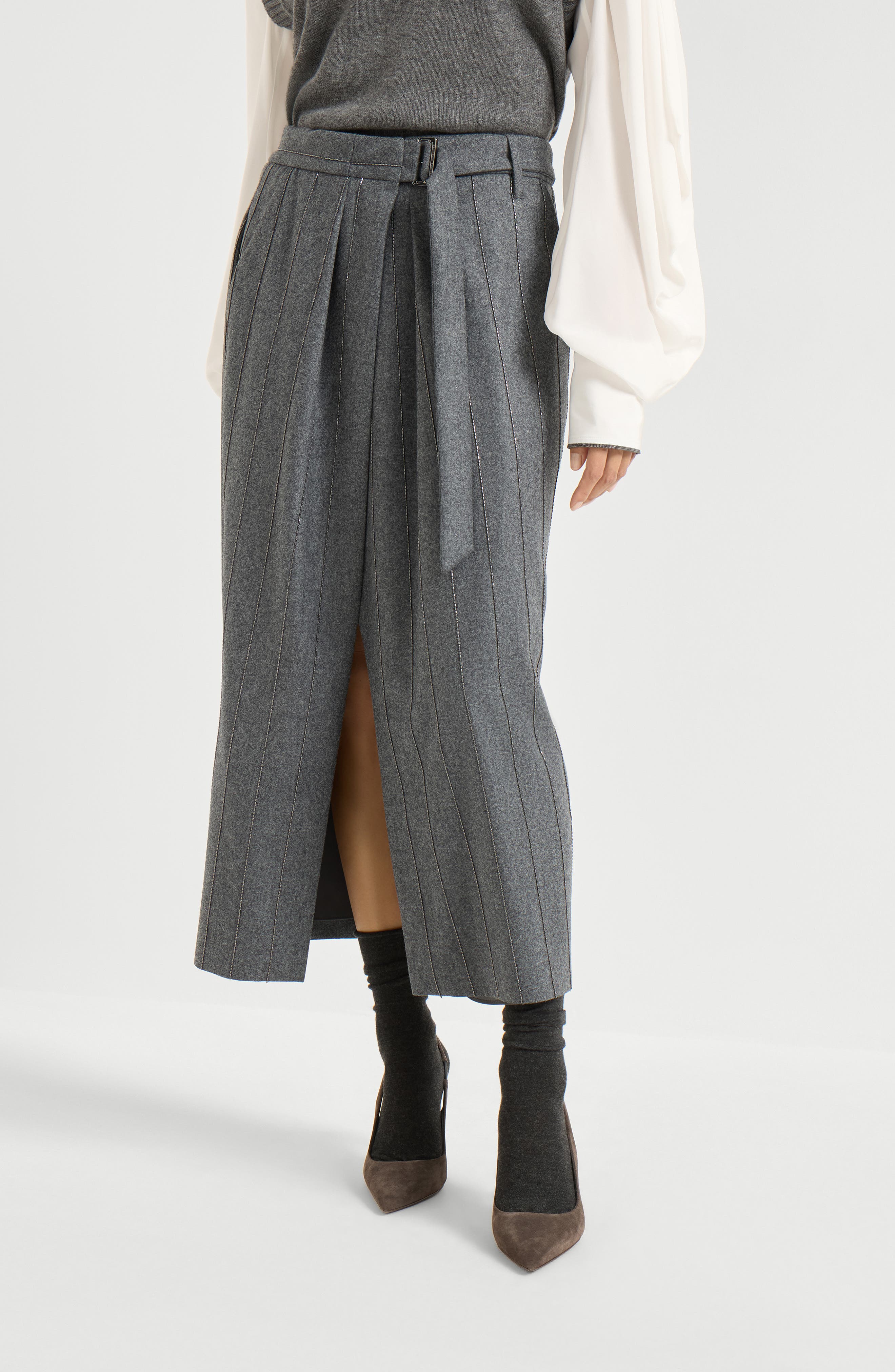 Sartorial wrap skirt - image 2