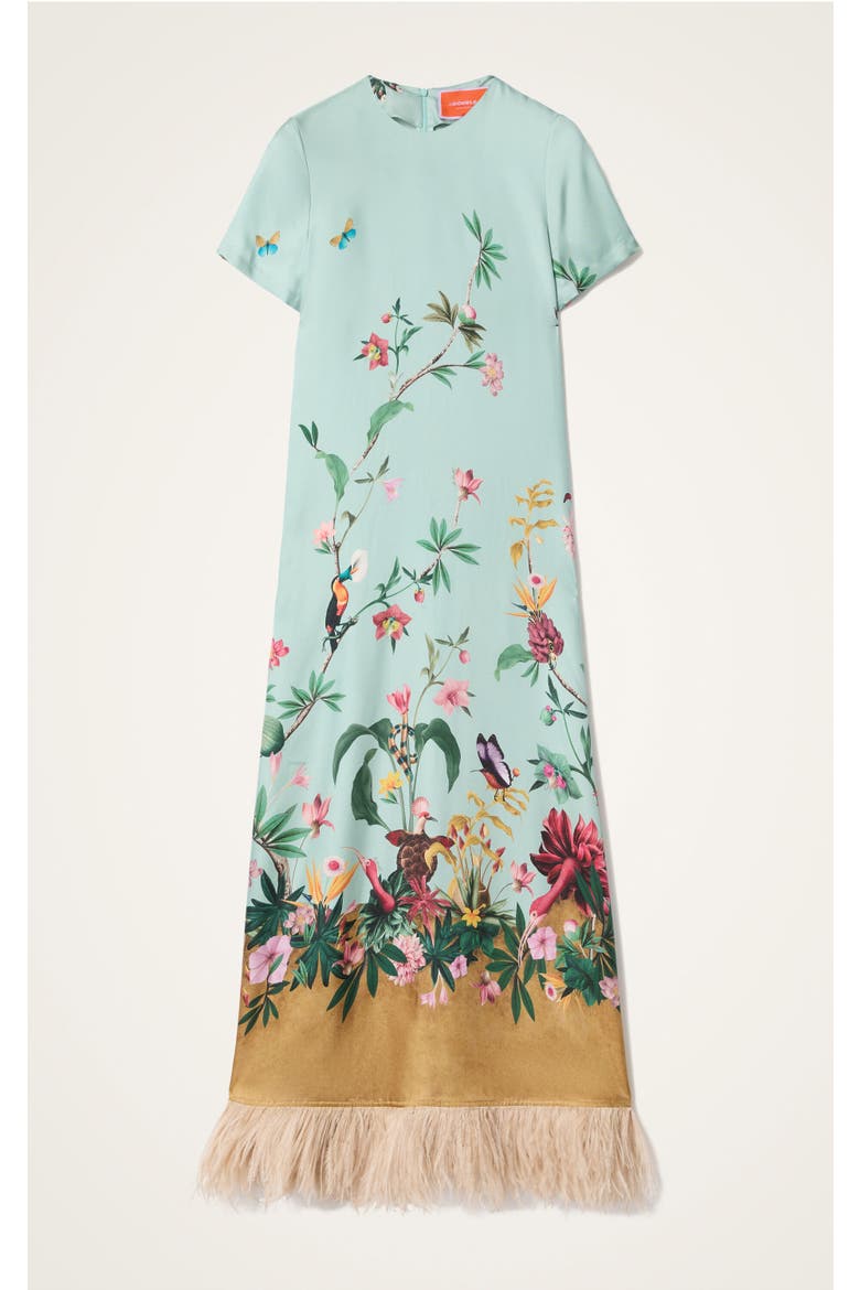 Swing Dress, Alternate, color, Zooflora Panel Light Blue