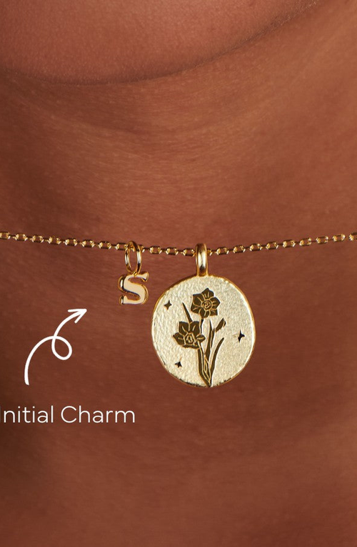 LITTLE SKY STONE LITTLE SKY STONE BIRTH FLOWER NECKLACE