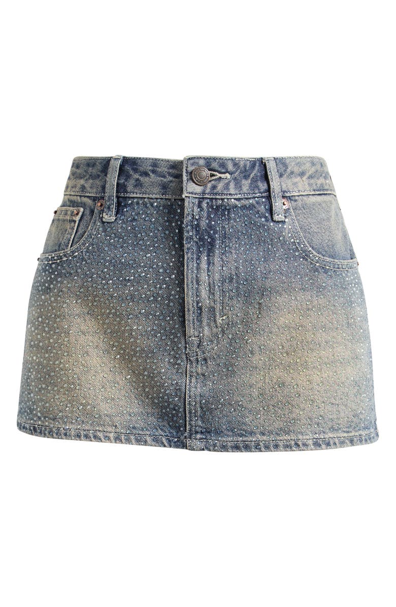 PacSun Malva Micro Miniskirt, Main, color, Medium Indigo