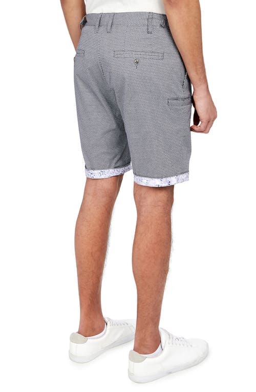 Brooklyn Brigade Downing Texture Print Shorts In Black