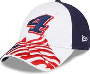 New Era Men's New Era White/Blue Kevin Harvick 9FORTY Americana Snapback Adjustable Hat