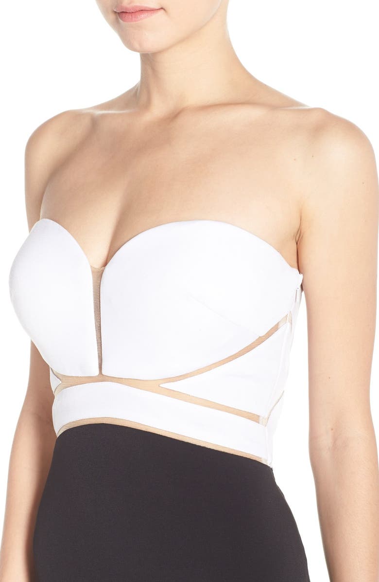 Abbi Vonn Illusion Jersey Gown, Alternate, color, 