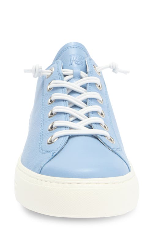 Paul Green Hadley Platform Sneaker In Sky Leather