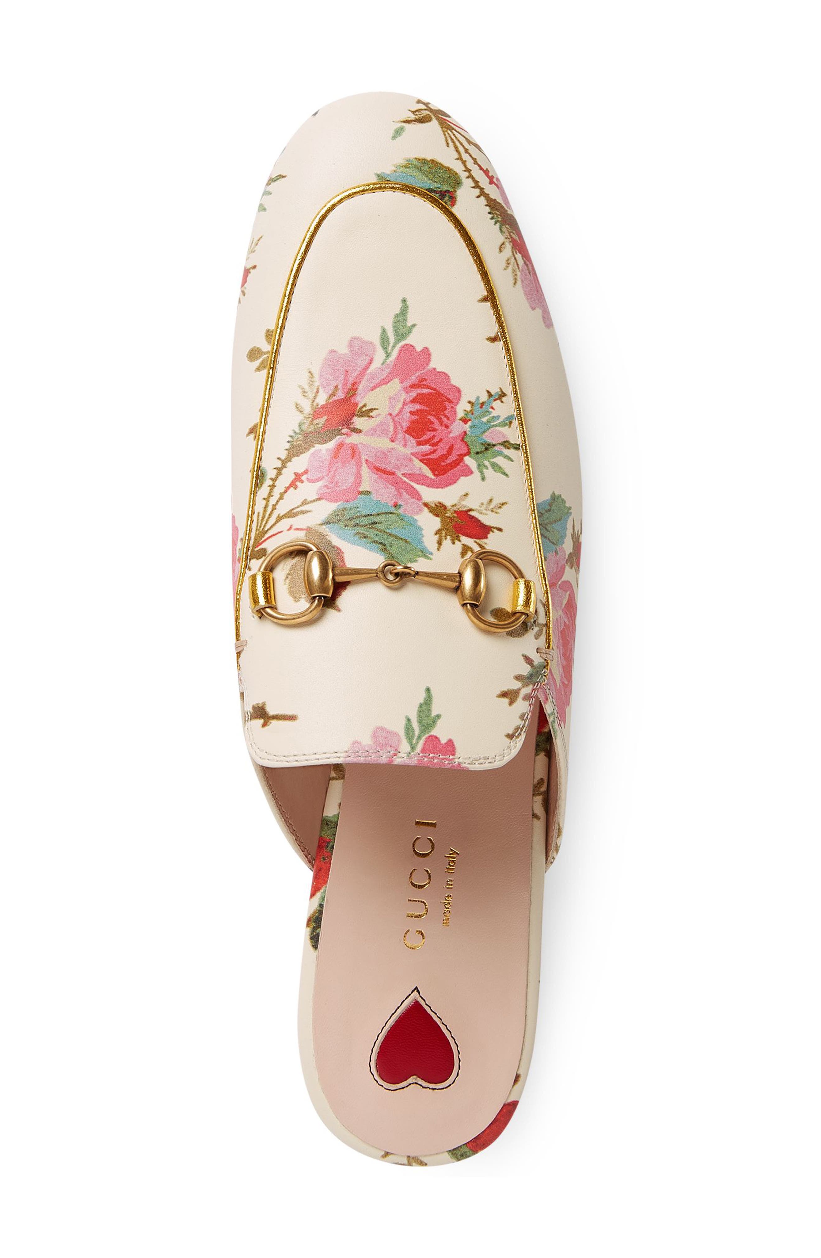 Gucci Princetown Floral Loafer Mule, Alternate, color, 