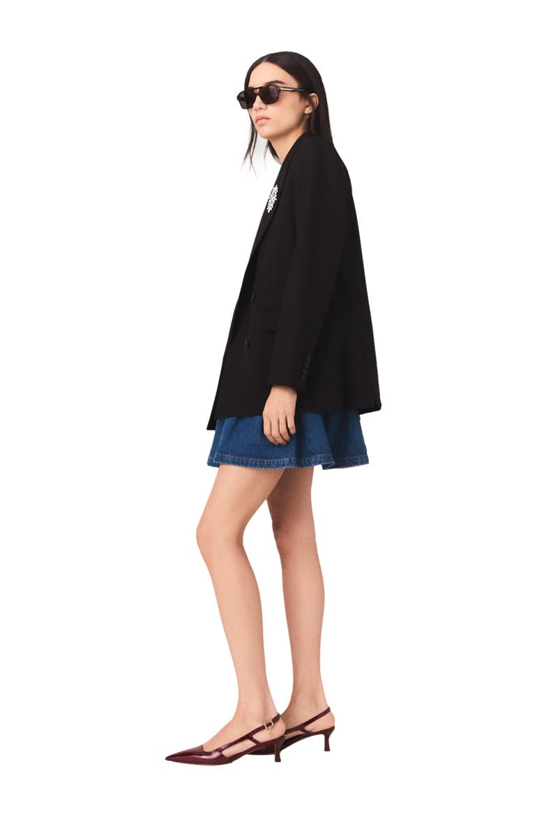Double-breasted jacket, Alternate, color, Black