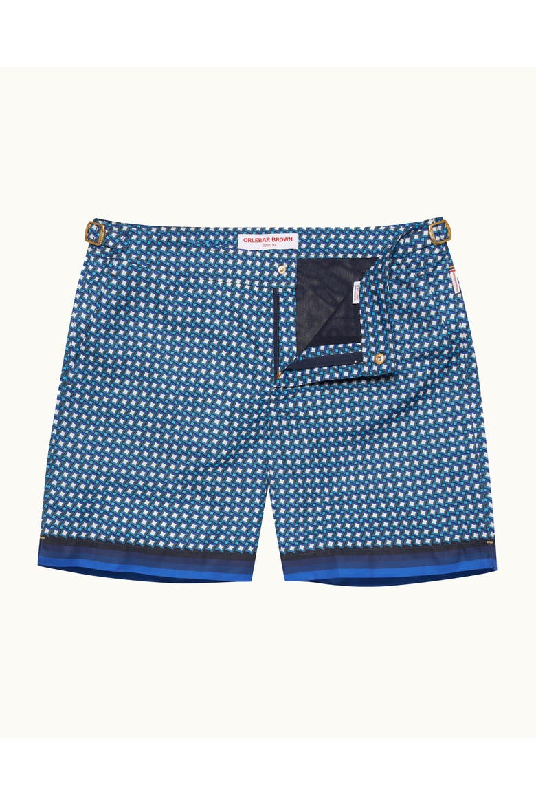 Bulldog Tailored-Fit Swim Shorts, Main, color, Catalina Blue