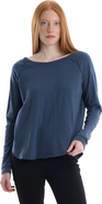 WILT Clothing Raglan Long Sleeve Tee with Ruffle Detail
