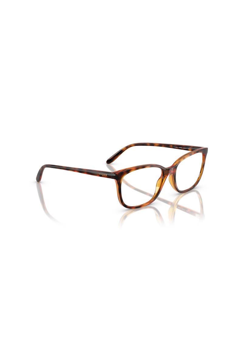 51mm Rectangle optical glasses, Alternate, color, Brown