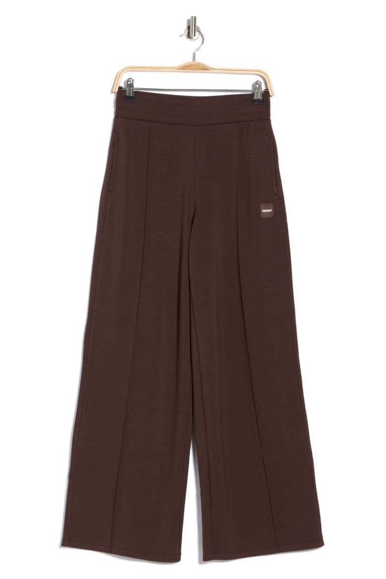 High Waist Pintuck Wide Leg Pants, Main, color, ESPRESSO