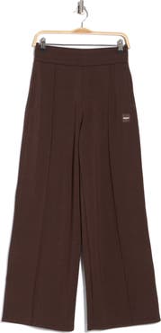 DKNY High Waist Pintuck Wide Leg Pants