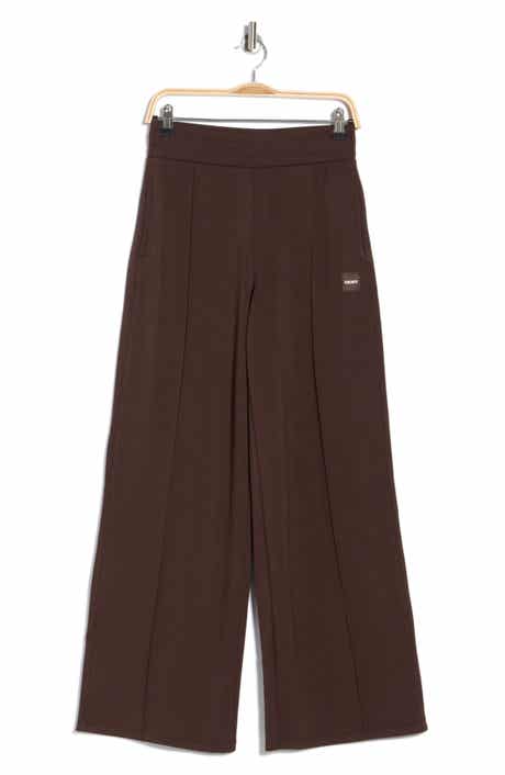 High Waist Pintuck Wide Leg Pants
