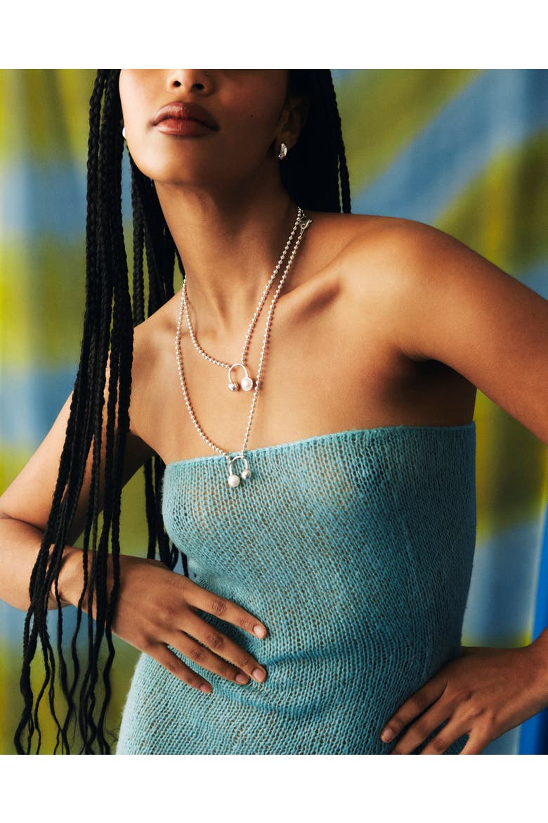 Pearl Necklace, Alternate, color, Silver