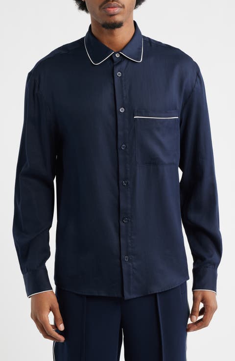 Jordan Regular Fit Piping Button-Up Shirt