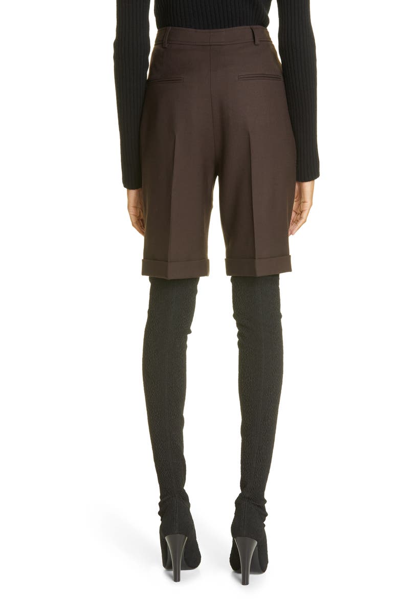 Wool Gabardine Bermuda Shorts, Alternate, color, 2041 MARRON GLACE
