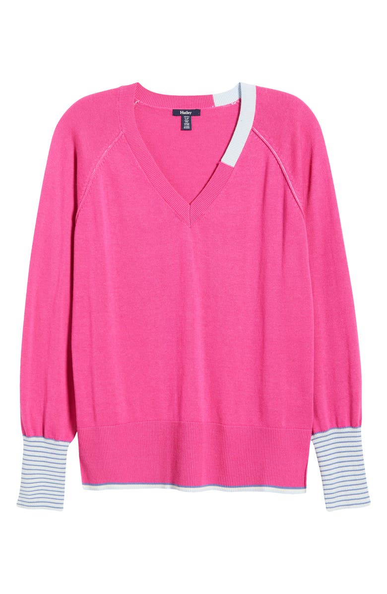 Hatley Cary V-Neck Sweater, Alternate, color, Pink