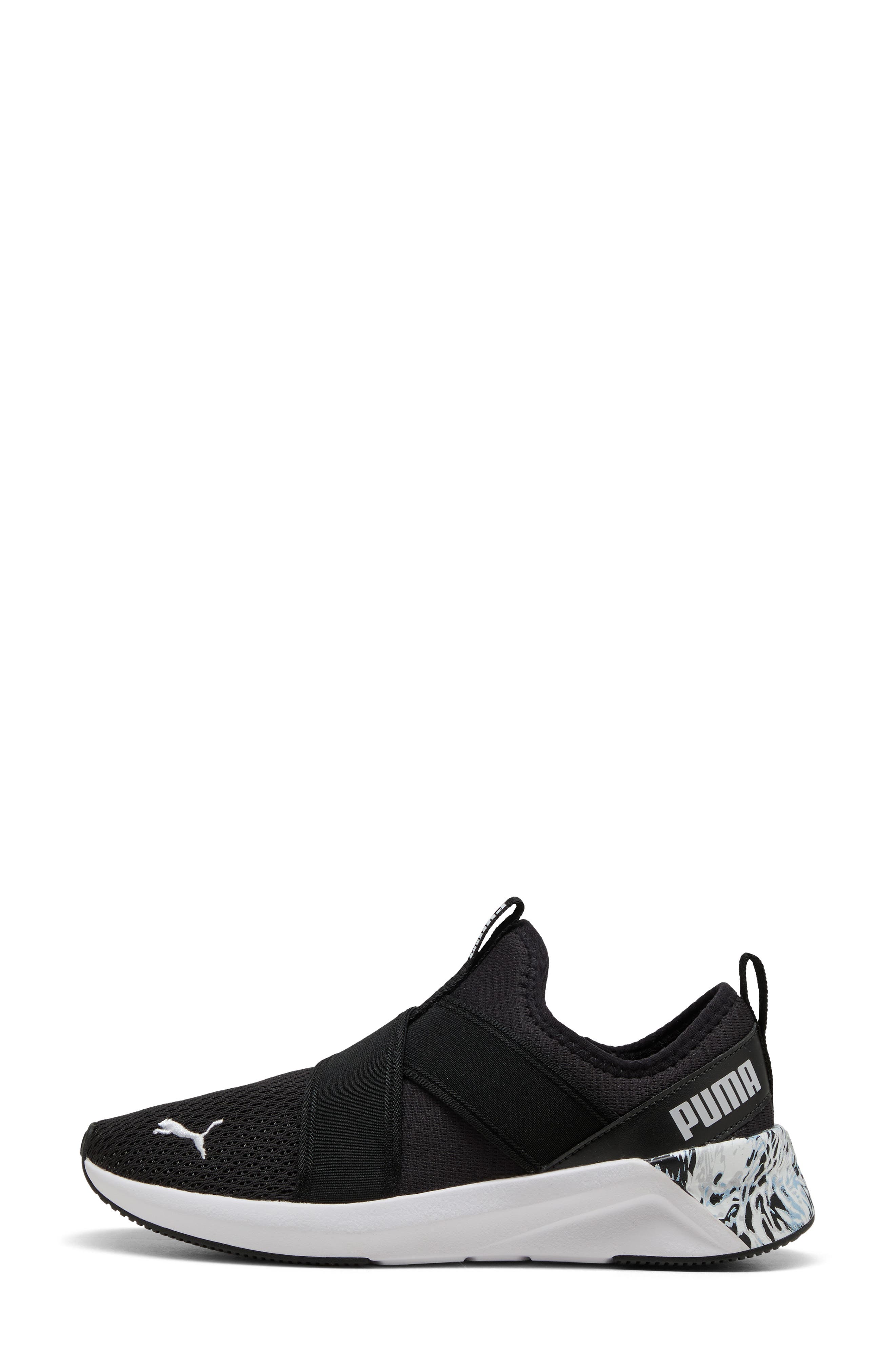PUMA Softride Harli Slip-On Sneaker, Alternate, color, Puma Black- Tropic- White