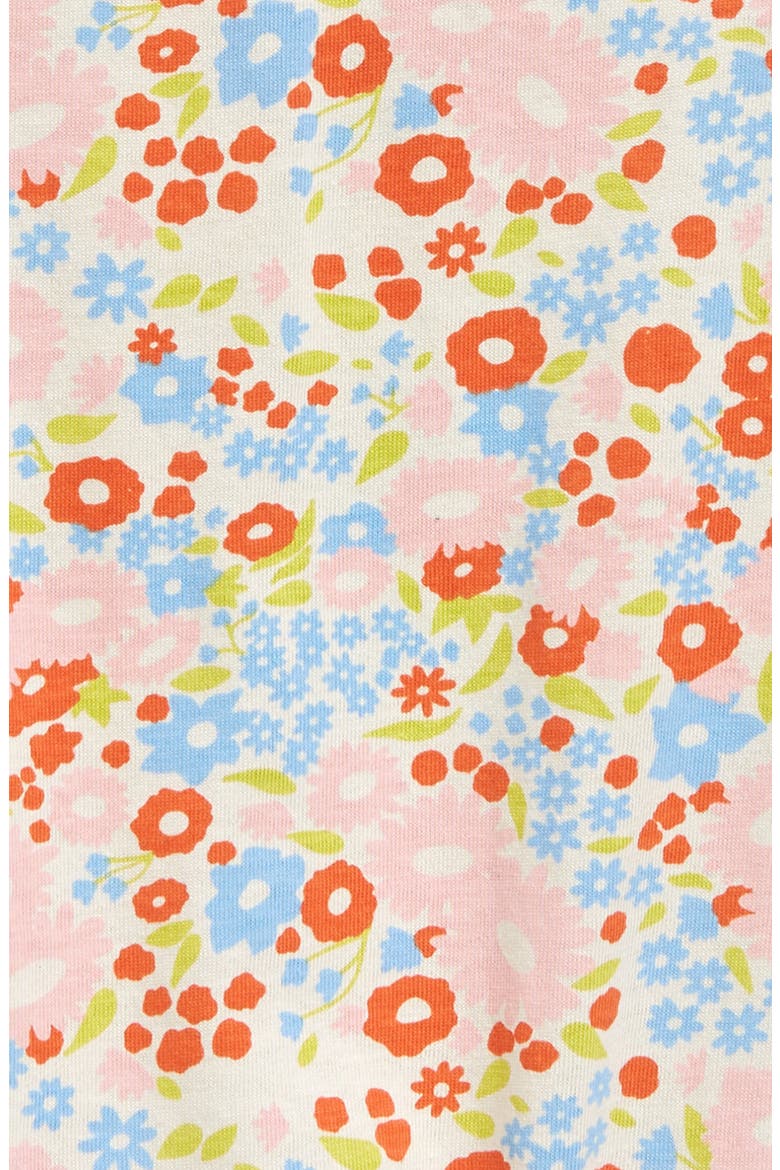 Floral Organic Cotton Pocket Romper, Alternate, color, SUMMER SHOWER