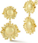 GLAZE JEWELRY Sunflower Drop Earrings