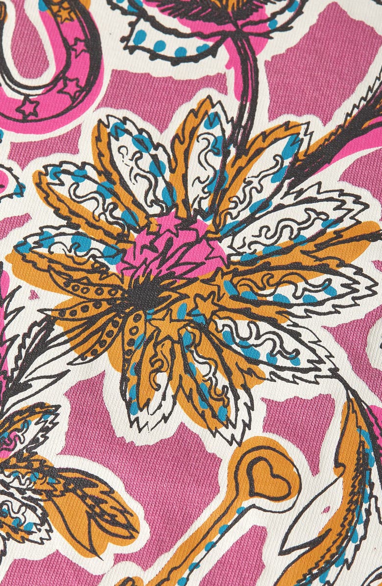 Scotch & Soda Kids' Garment Dyed Relaxed Fit Graphic T-Shirt, Alternate, color, Rose Violet