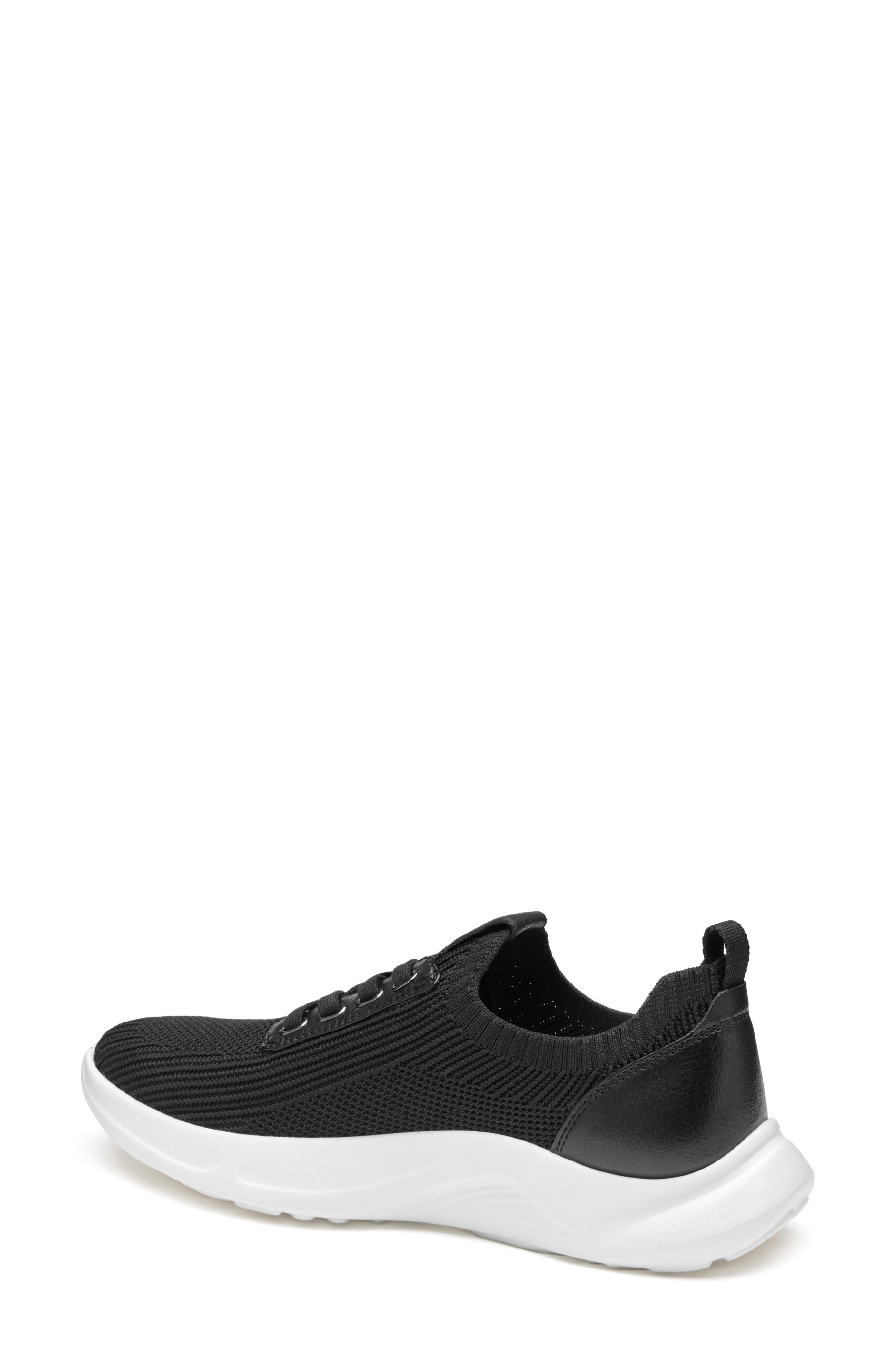 Johnston & Murphy Escape Knit Sneaker, Alternate, color, Black Knit