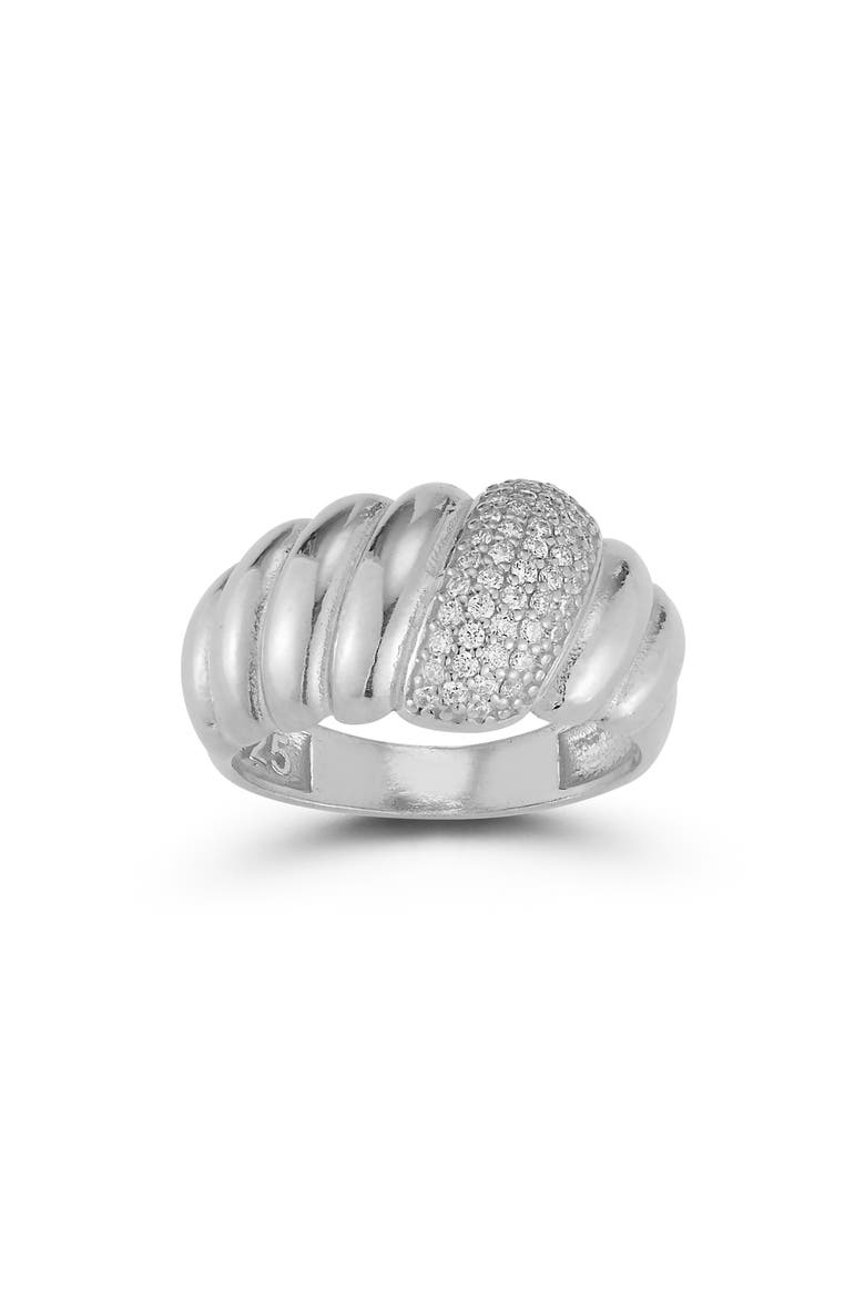 Sterling Silver Croissant Ring, Main, color, SILVER