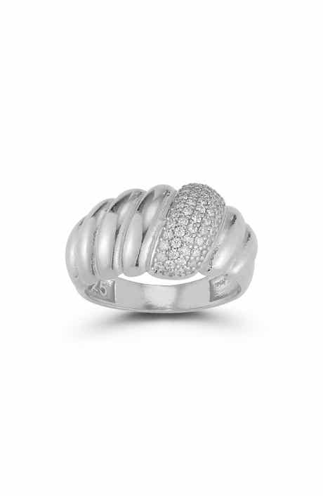 Sterling Silver Croissant Ring