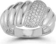 SPHERA MILANO Sterling Silver Croissant Ring