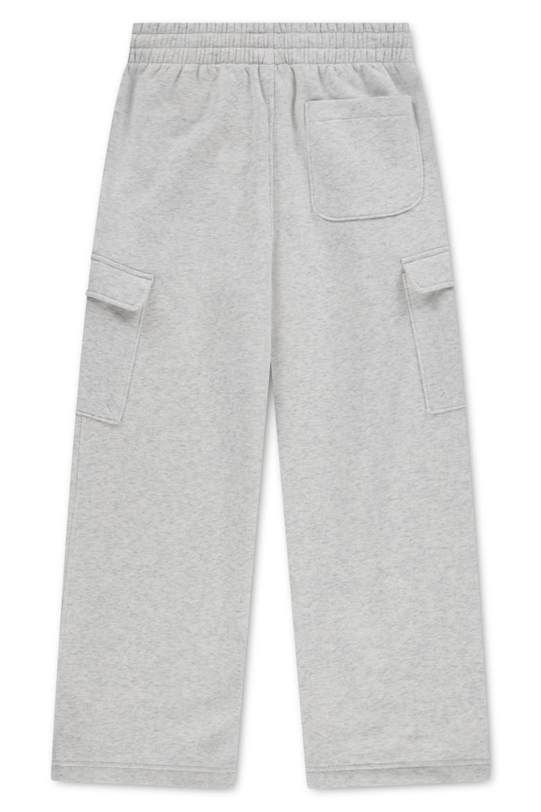 Kids' Brooklyn Fleece Cargo Pants, Alternate, color, NEUTRAL GREY HEATHER