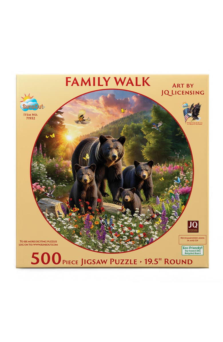 Sunsout Family Walk 500 piece Jigsaw Puzzle for Adults, Alternate, color, Multicolor