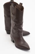 Forever & Always Shoes Teodora Leather Block Heel Boot