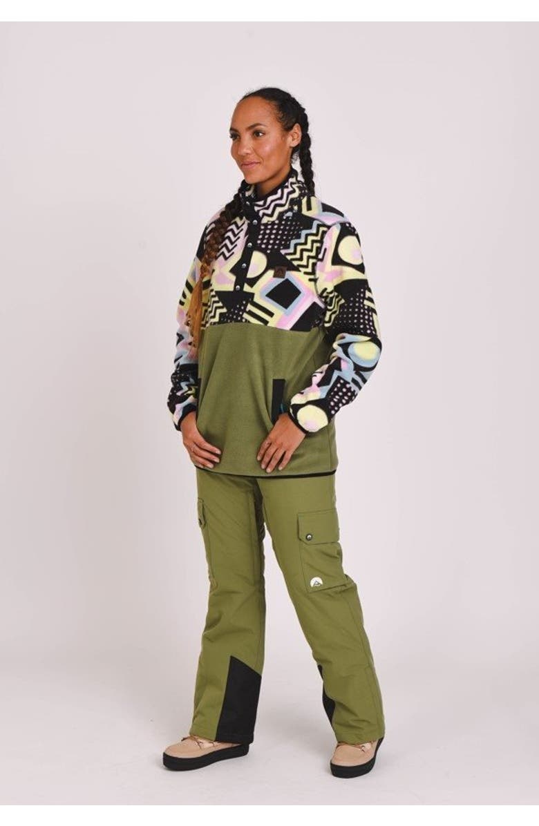 OOSC Saved By The Bell Fleece Khaki - Women's, Alternate, color, Khaki