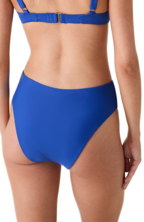 Andie The Somer High Waist Bikini Bottoms In Blue