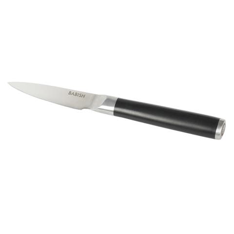 3.5 Inch Stainless Steel Full Tang Paring Knife Black