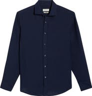 Bugatchi Axel Shaped Fit Linen Button-Up Shirt