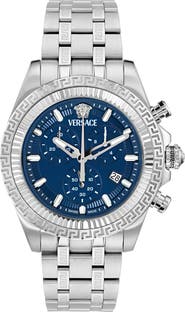 Versace Fornax Chronograph Bracelet Watch, 43mm