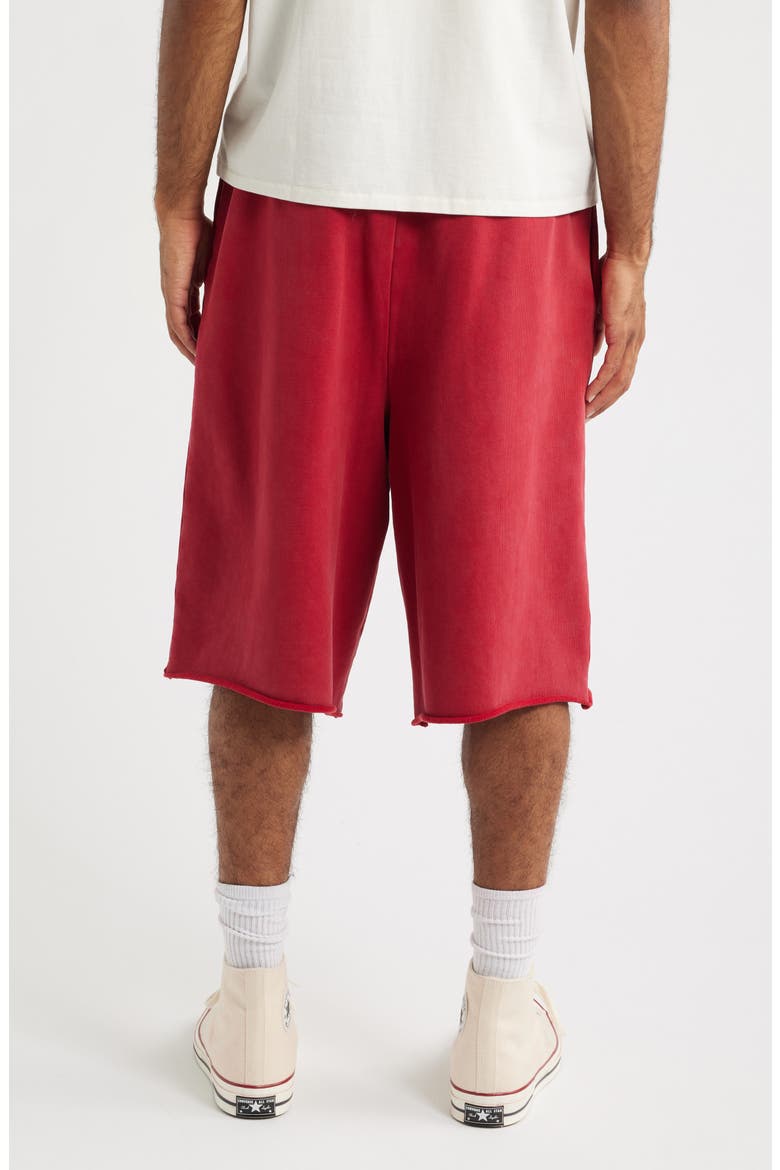 Cut Off Shorts, Alternate, color, RED