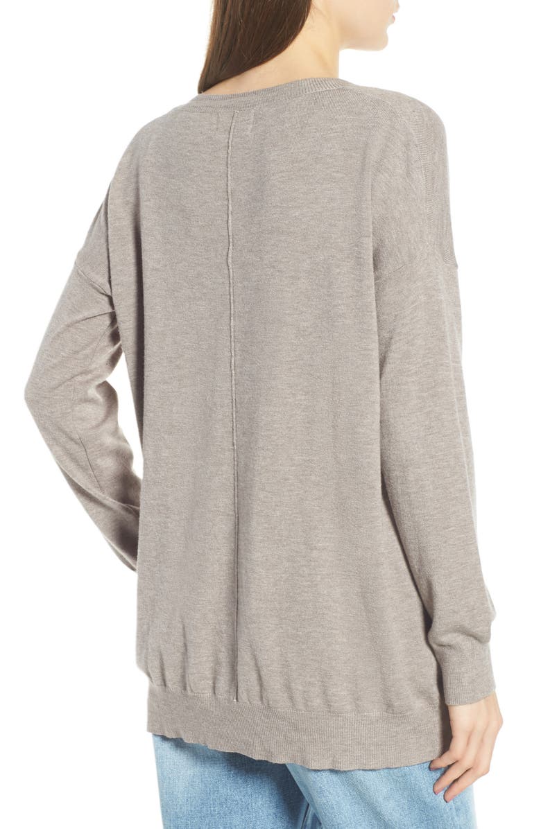 Dreamers by Debut Exposed Seam Sweater, Alternate, color,