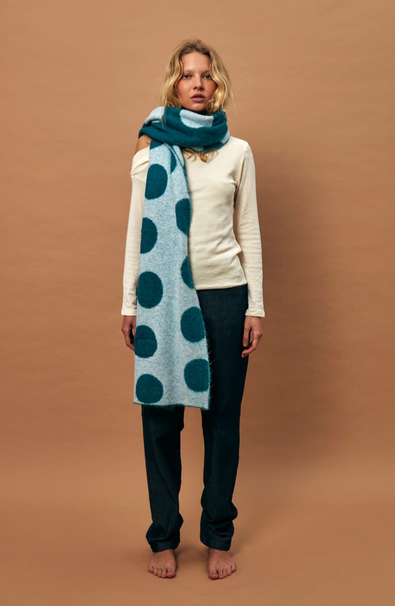 Susmie's Marieta Scarf, Beanie & Leg Warmers Set, Alternate, color, Marieta Blue