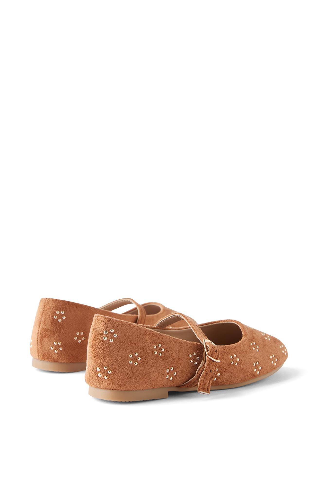 Cotton On Kids Kid's Olivia Ballet Flat, Alternate, color, Tan Studded