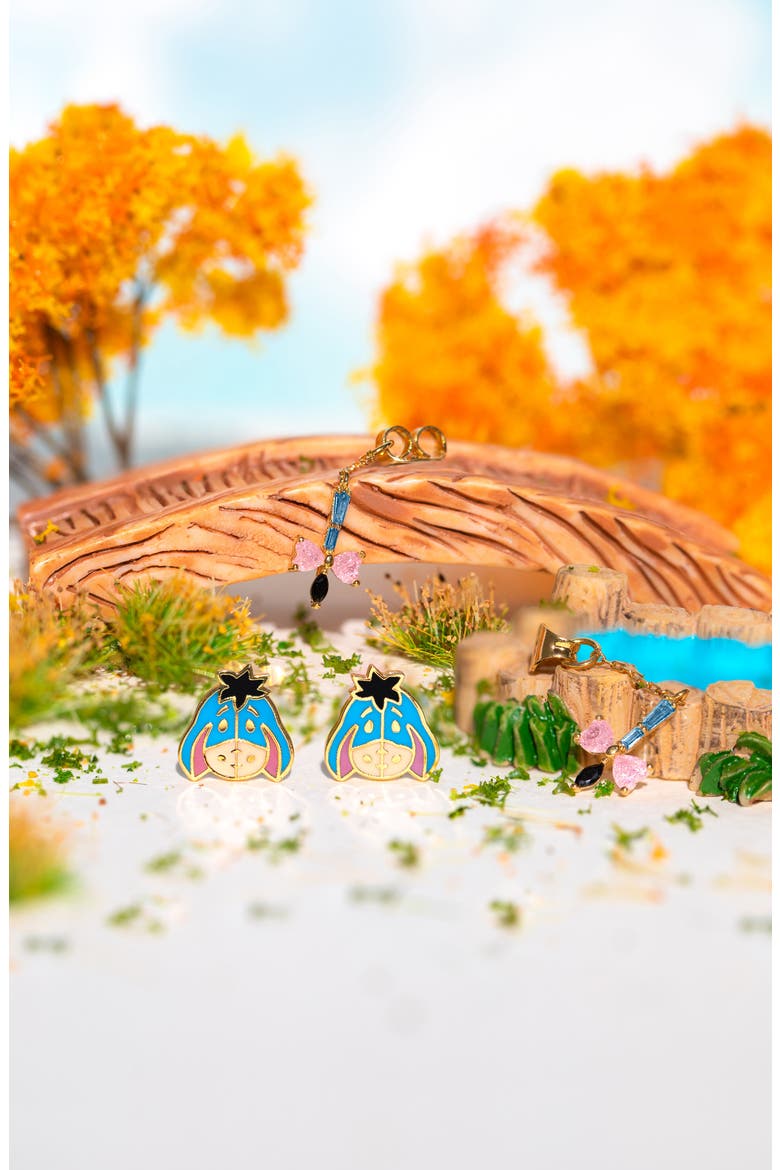 Disney Eeyore Dangle Earrings, Alternate, color, GOLD