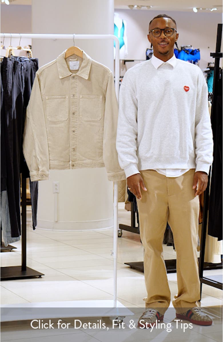 Slim Fit Denim Workwear Jacket, sales video thumbnail