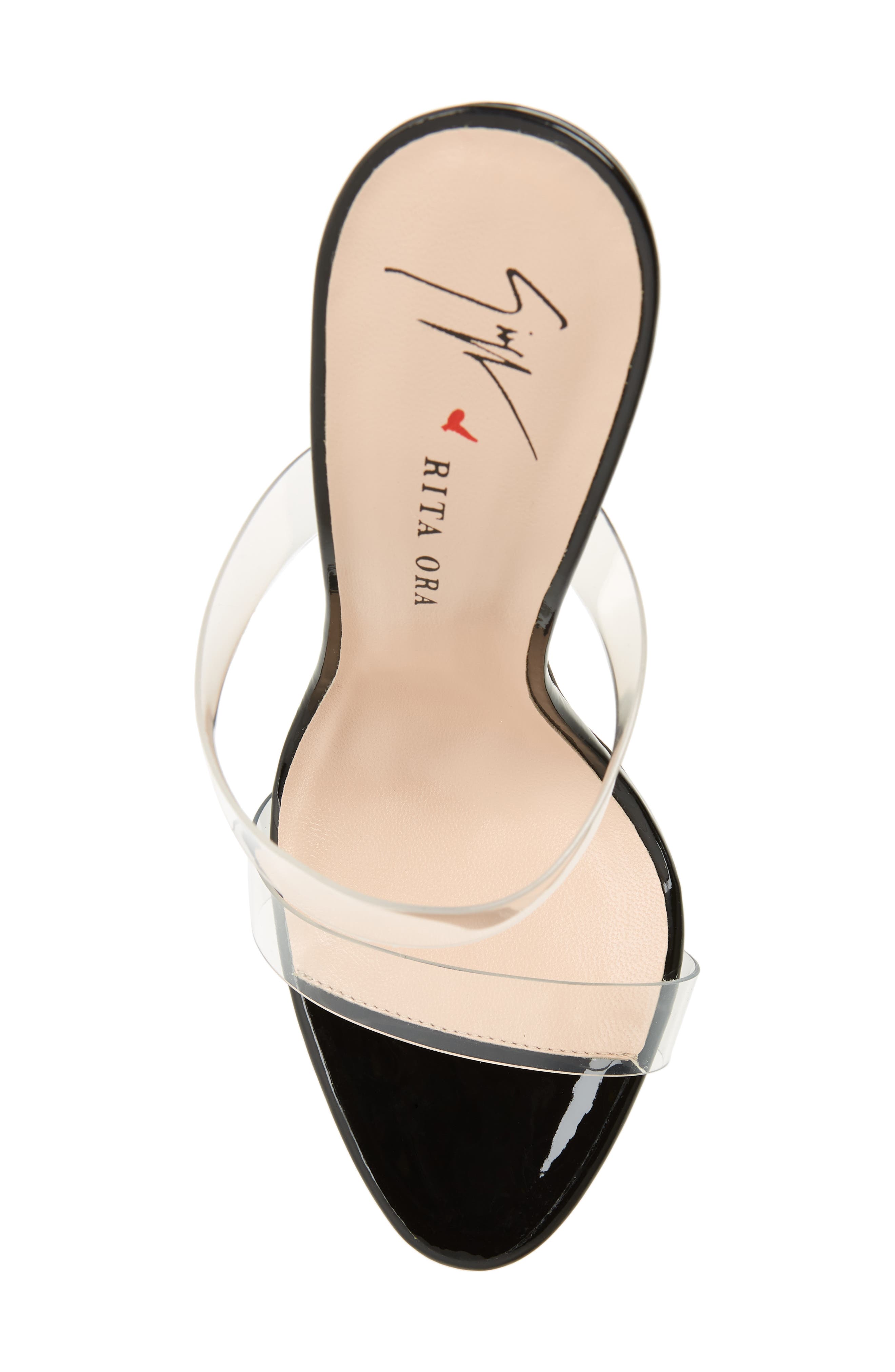 Giuseppe Zanotti x Rita Ora Transparent Strap Sandal, Alternate, color, 