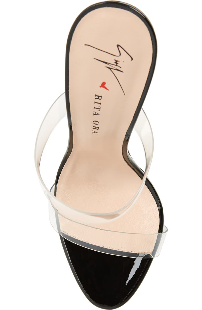 Giuseppe Zanotti x Rita Ora Transparent Strap Sandal, Alternate, color,
