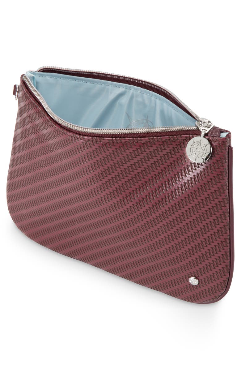 Stephanie Johnson Rosewood Ruby Aria Large Flat Cosmetics Pouch, Alternate, color, Purple