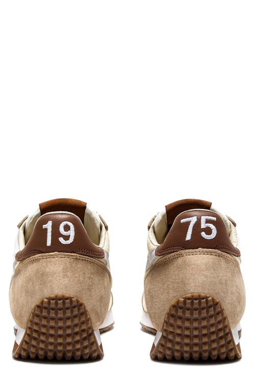 Diadora Stonewashed Canvas And Suede Sneakers