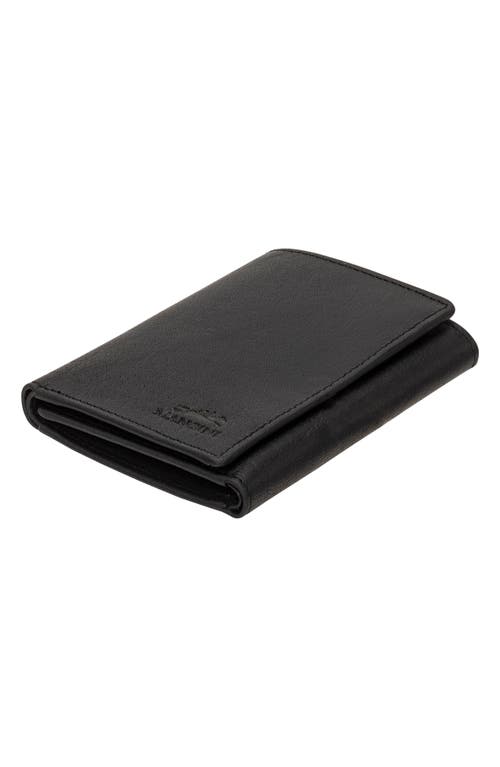 Mancini Rfid Trifold Wallet In Black